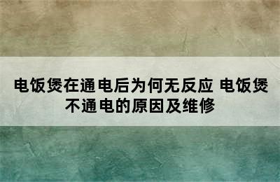 电饭煲在通电后为何无反应 电饭煲不通电的原因及维修